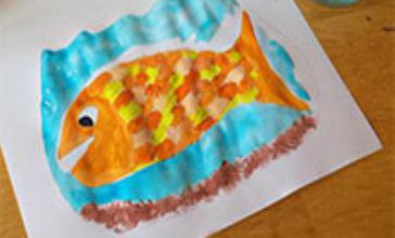 کاردستی خلاقانه ماهی در تنگ
