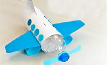 کاردستی هواپیما با بطری پلاستیکی