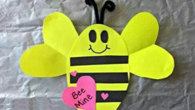 کاردستی زنبور با کاغذ رنگی